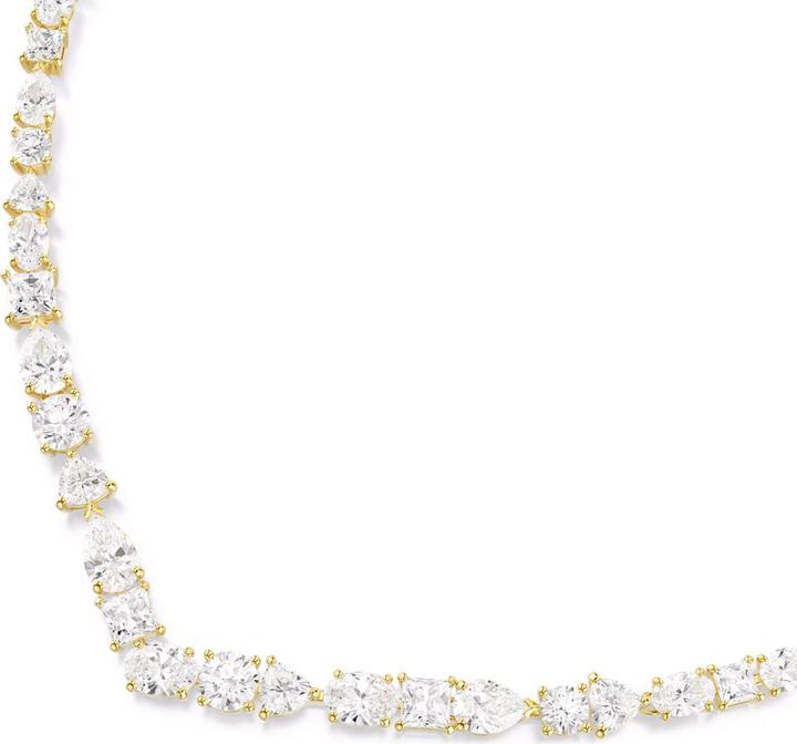 Produktbild Swarovski Mesmera Halskette Verschiedene Schliffe Weiss Goldlegierungsschicht (Swarovski Metall, 38 - 45 cm)