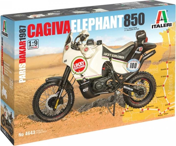 Actual product image Italeri 1:9 Cagiva Elephant 850 Winner 1987