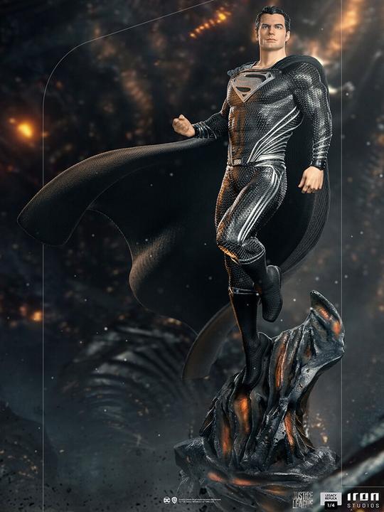 Immagine prodotto Iron Studios JUSTICE LEAGUE -Superman Tuta Nera -Statuetta Legacy Replica 1/4 69cm