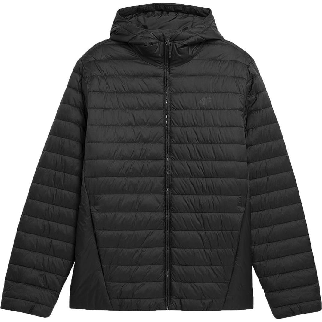 No Name, Herren, Jacke, Herren Daunenjacke 4F M240 Deep Black 4FAW23TDJAM240 20S (XXL), Schwarz, XXL