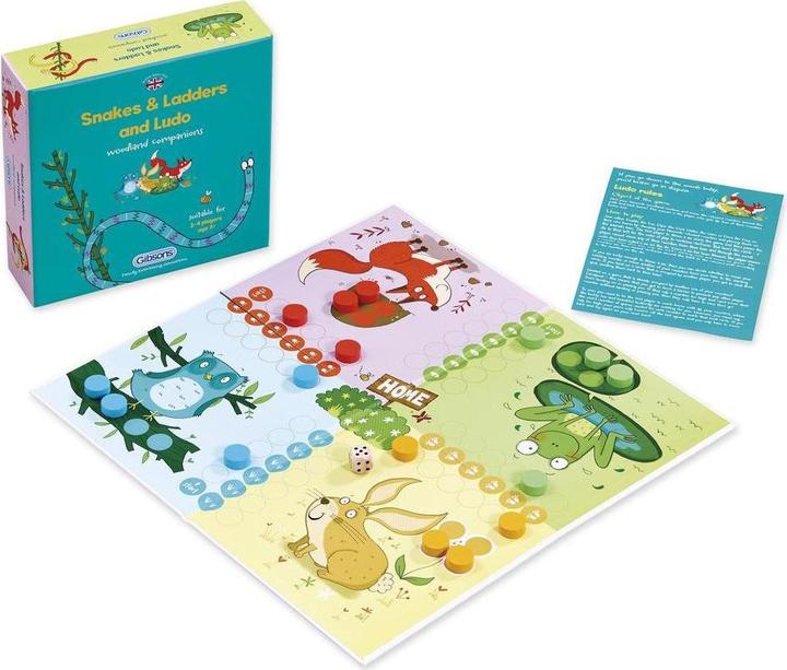 Gibsons G9013 Snakes & Ladders and Ludo (English)