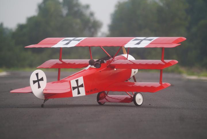 Produktbild Vq Models Fokker Dr.1 (rot) / 1850mm ARF Dreidecker