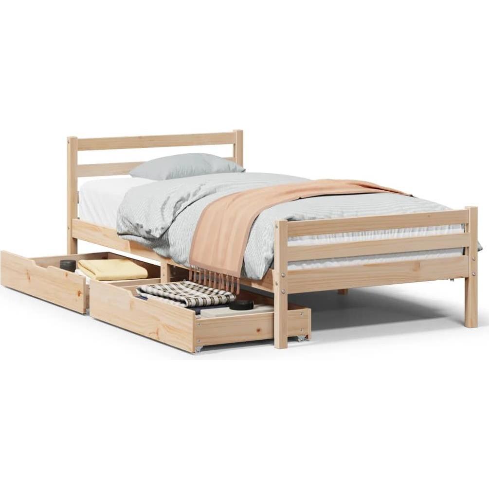 VidaXL, Bett, Bett ohne Matratze (100 x 200 cm)