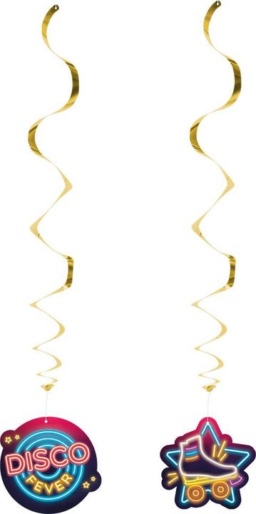 Actual product image Boland 2 decorative twirls 'Disco fever' (2 pcs.)