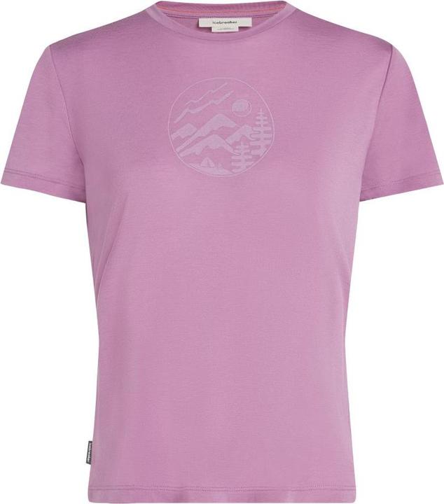 Actual product image Icebreaker Women Merino Blend Core SS Tee Camping Circle (XS)