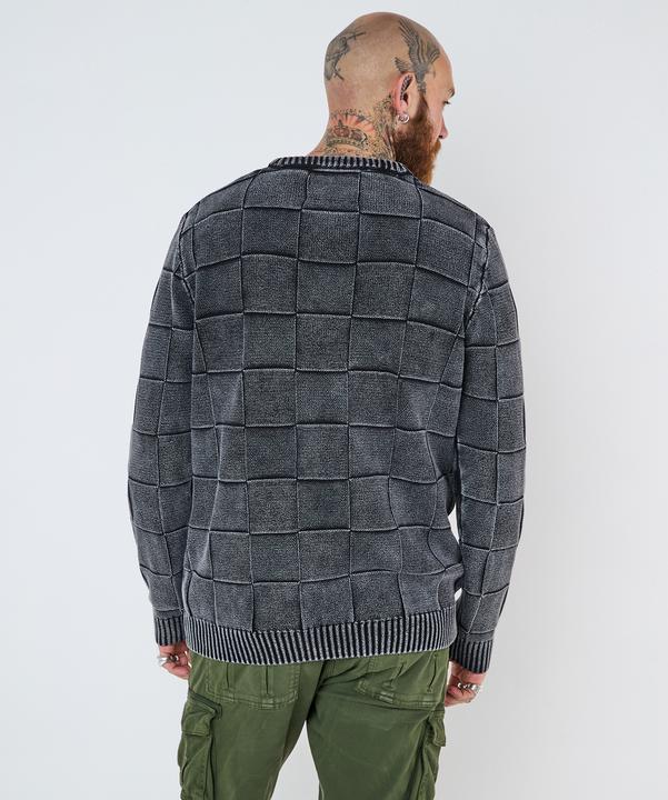 Actual product image Joe Browns Acid Wash Checked Jumper (S)