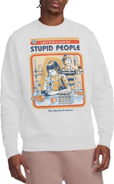 Produktbild Steven Rhodes Let's Find A Cure For Stupid People Sweatshirt (L)