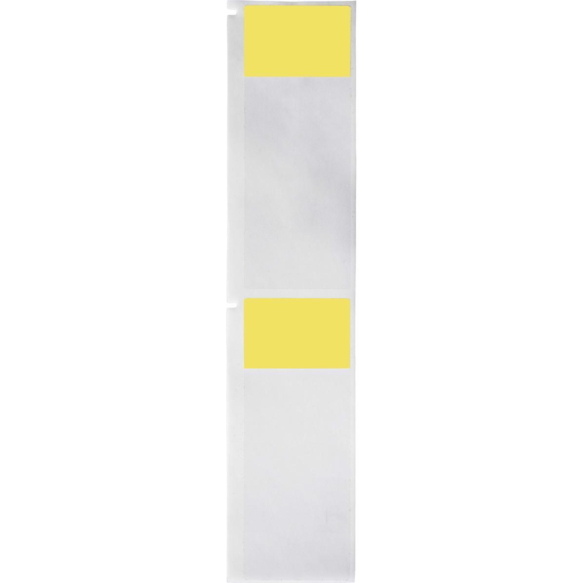Thumbnail - Brady, Etiketten, M6-33-427-YL, Vinyl, selbstlaminierend, Gelb/Transparent, matt, 38.10 x 25.40(101.60) mm, fü