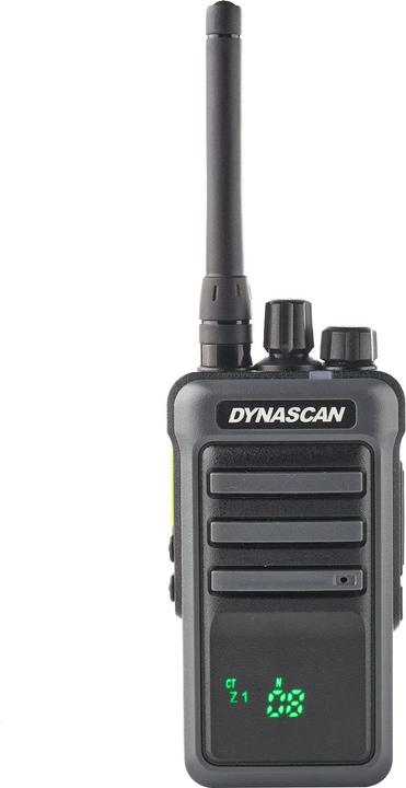 Produktbild Dynascan Radio PMR 446 tragbares PNI, 446 MHz, 8 CH, VOX, Scrambler, 1750 mAh, verstecktes Display