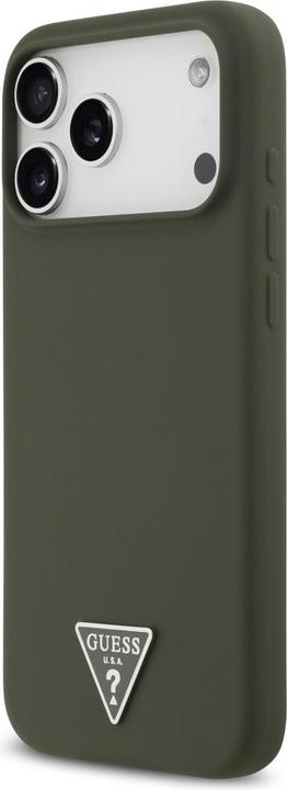 Productafbeelding Guess - Silicone Triangle Logo MagSafe (GUHMP17XSCTRLMA) - iPhone 17 Pro Max - Khaki (Apple iPhone 17 Pro Max)