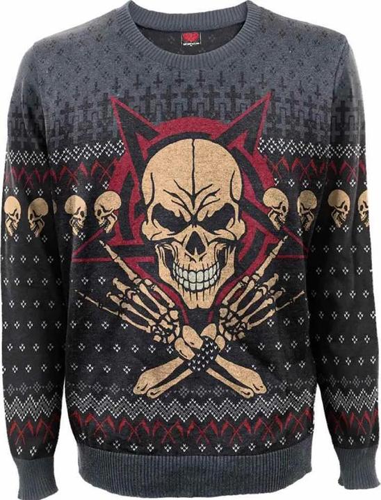 Actual product image Spiral Unisex Adult Evil Rock Jumper (XXL)