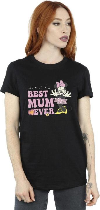 Actual product image Disney Womens/Ladies Best Mum Ever Cotton Boyfriend T-Shirt (M)