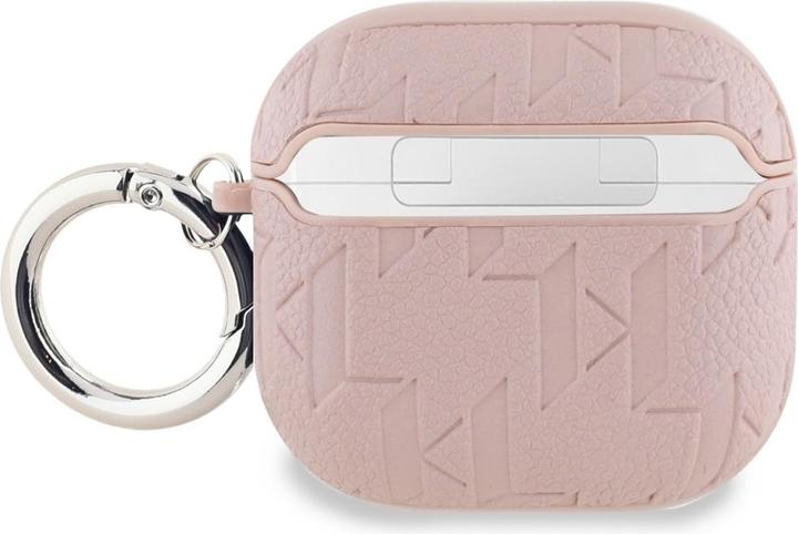 Image du produit Karl Lagerfeld Étui pour casque Monogram Karl pour AirPods 4 - Rose (Manchon pour casque d'écoute)