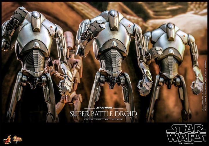 Actual product image Hot Toys Star Wars: Episode II figurine 1/6 Super Battle Droid 32 cm