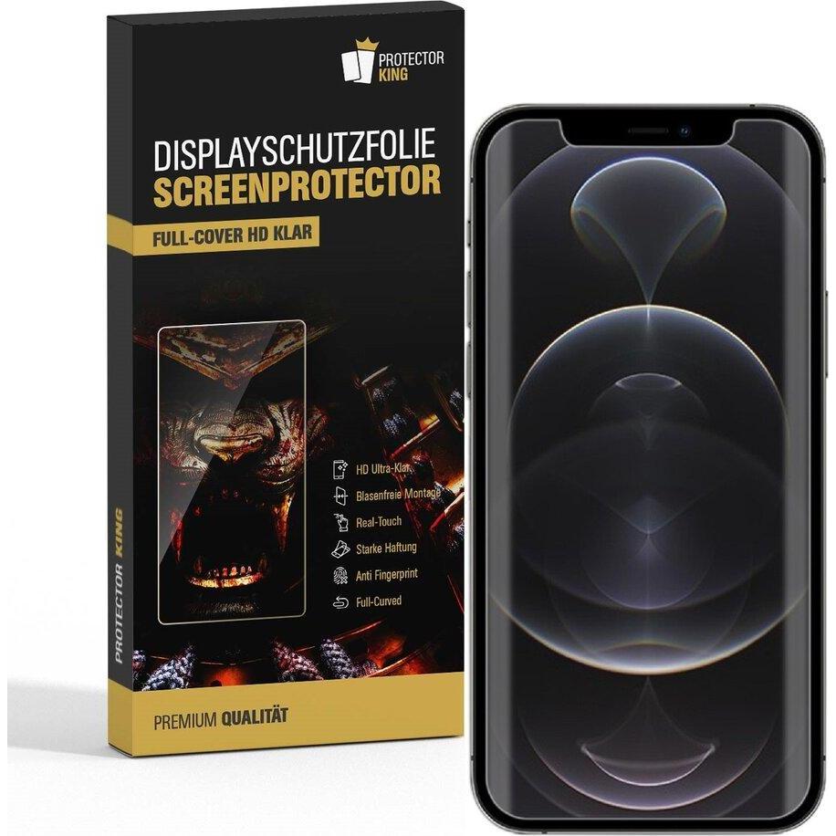 Protectorking 3x Premium Displayschutzfolie 3D KLAR (3 Stück, Apple iPhone 12), Smartphone Schutzfolie