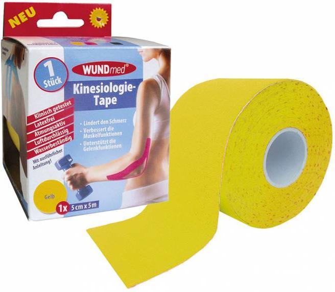 Wundmed Tape Kinesiology yellow 5.0 cm x 5.0 m, 1 pc. (5 m)