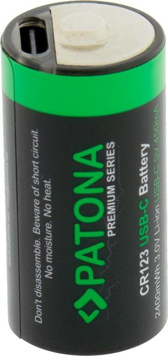 Immagine prodotto Patona Batteria ricaricabile Premium 4x CR123 USB-C (4 pz., RCR123A, 800 mAh)
