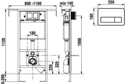 Image du produit Jika Wallhung Wc Washdown Seat Buttom Frame