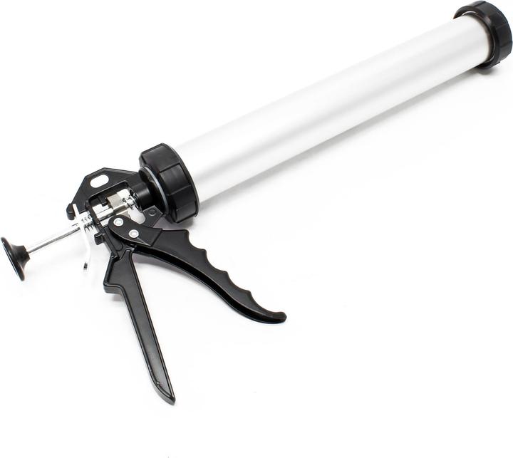 Produktbild Wiltec Kartuschenpresse Alu Kartuschenpistole Auspresspistole Silikonpistole 380mm (Kartuschenpistole)