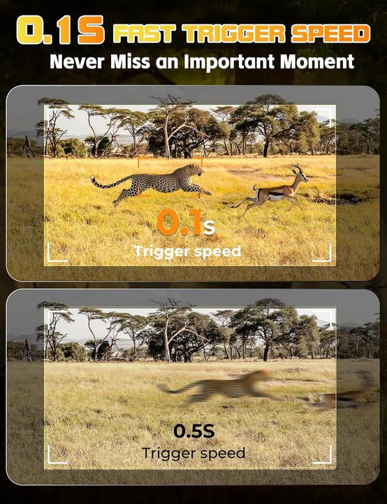 Produktbild CamZeste 4K Wildkamera mit Bewegungsmelder und Nachtsicht