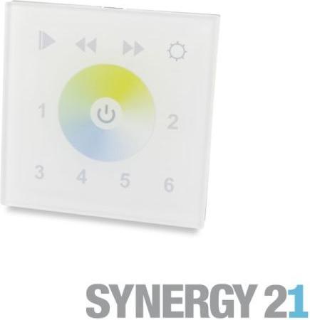 Synergy 21 LED Controller EOS 03 DMX512 dual white CCT wall switch black