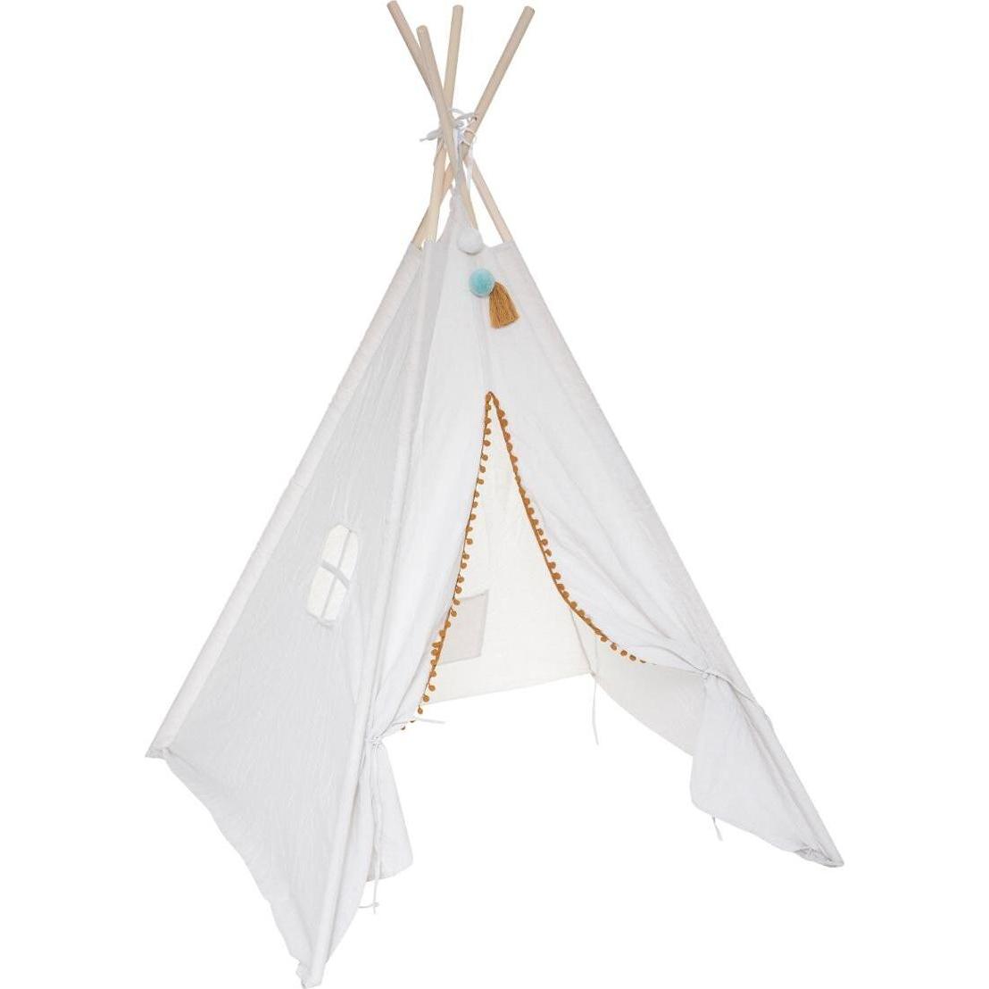 Atmosphera, Babybett Zubehör, ecru Tipi, Leinen beige