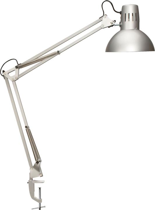 Maul LED-Tischleuchte MAULstudy Klemme inkl. Leuchtmittel E27 - silber
