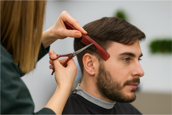 Actual product image Hercules Sägemann Carbon handle comb HS C16