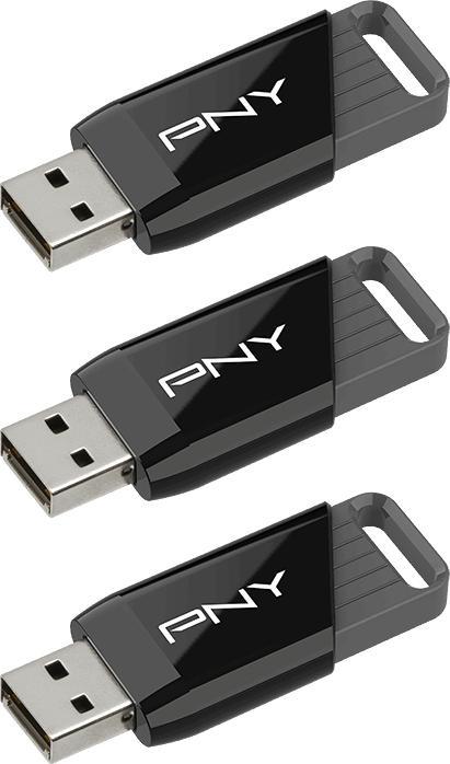 Actual product image PNY ATTACH X USB 3.2 128GB PACK X3 (128 GB, USB-A)
