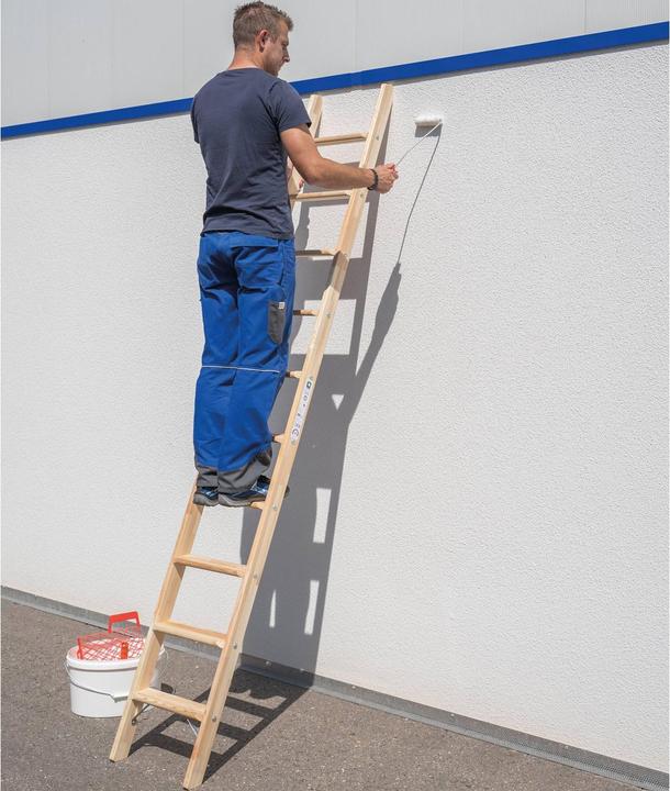 Image du produit Munk Échelle en bois, avec marches, 6 marches. (Échelle simple, 169 cm)