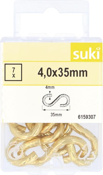 Actual product image Suki S-hook (7 Screws per piece)