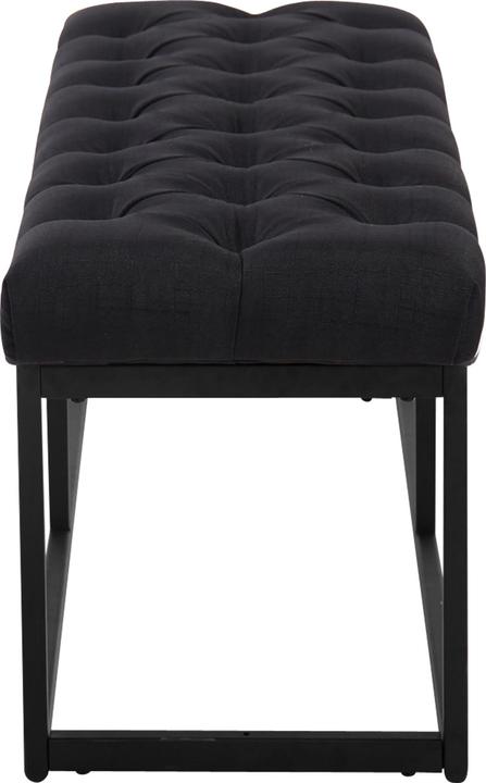 Actual product image Swisshandel24 Bench Amun Fabric Black 150 cm, black (150 cm)