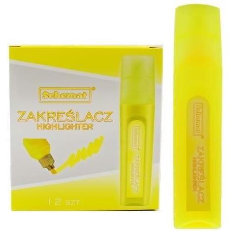 Schemat, Evidenziatori, Gelber Textmarker (12 Stück) (12 x)