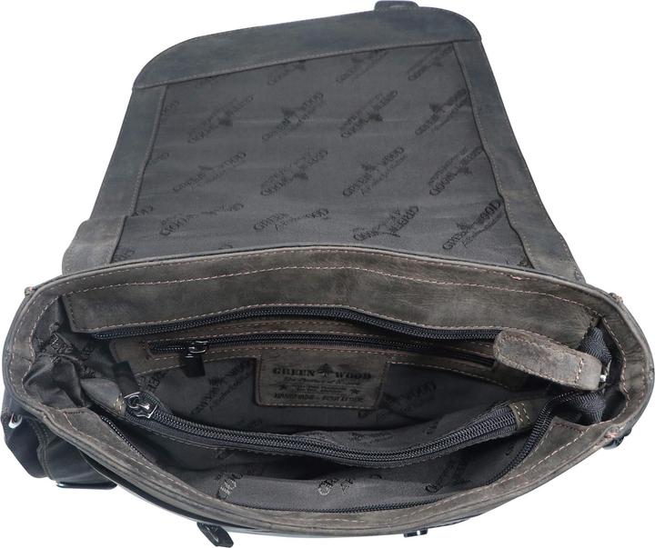 Actual product image Greenwood Herrentasche Echtleder 15 Zoll Hedwig Vintage Look Braun No.19