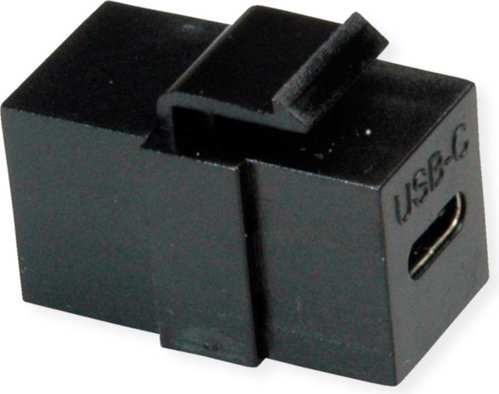 Produktbild Value USB Typ C Keystone Modul, schwarz (Keystone Modul, Netzwerk Zubehör)