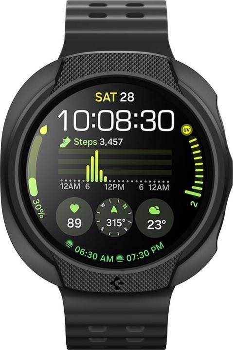 Actual product image Spigen - Liquid Air - Samsung Galaxy Watch8 44mm - Matte Black