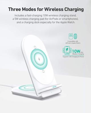 Produktbild Aukey LC-A2 2 in 1 Aircore Charging Station (10 W)