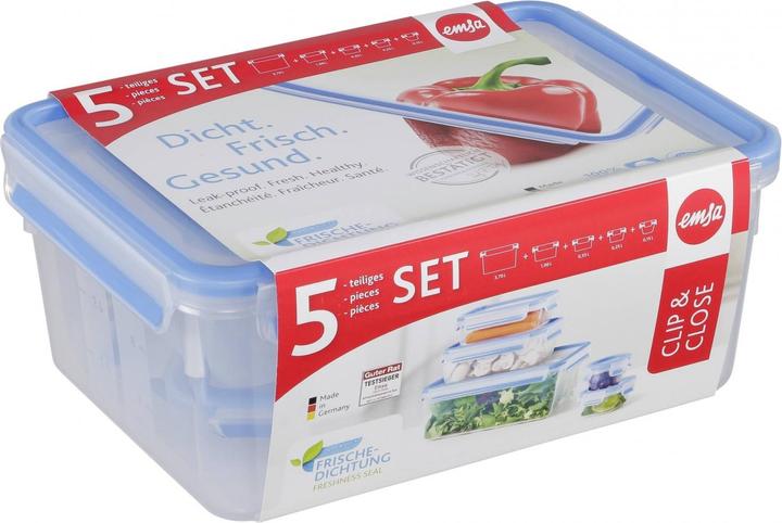 Immagine prodotto Emsa Set 5 pezzi 3D Snap&Close (3.70 l)