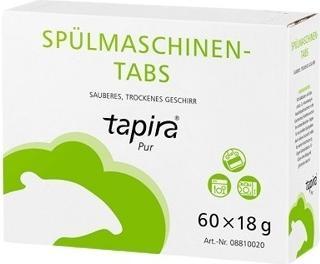 Actual product image Tapira Dishwasher tabs 60 x 18 g/pack.