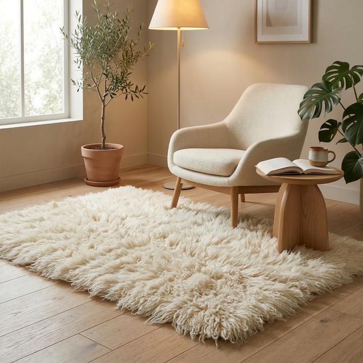 Produktbild Pergamon Natur Teppich Flokati Supreme (190 x 290 cm)