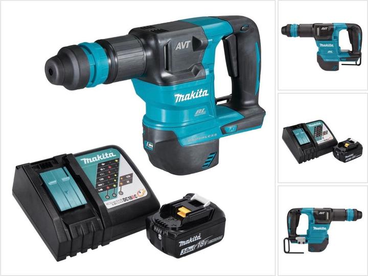 Produktbild Makita DHK 180 RF1 Akku Meisselhammer 18 V 3,1 J SDS Plus Brushless + 1x Akku 3,0 Ah + Ladegerät (Akkubetrieb, 18 V)