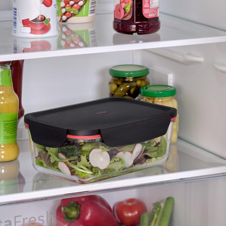 Productafbeelding Silit Storio Voorraadpot 21 x 14cm Glazen Voorraadpot Luchtdicht Aromadeksel Voedselopslagpotje (1.40 l)