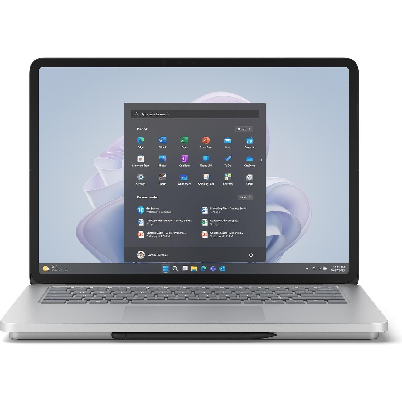 Thumbnail - Microsoft Surface Laptop Studio 2 (14.40", Intel Core i7-13700H, 16 GB, 512 GB, DE), Notebook, Silber
