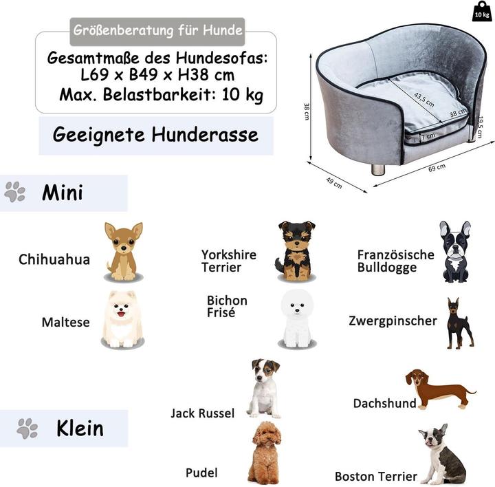 Image du produit PawHut Canapé pour animaux de compagnie (Chien)