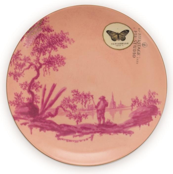 Produktbild PIP Studio Heritage Teller painted pink 18 cm (1x)
