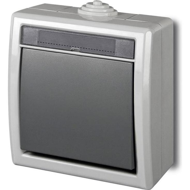 Thumbnail - Elektro-Plast, Lichtschalter + Storenschalter, LIGHT BUTTON AQUANT 1205-10 GREY