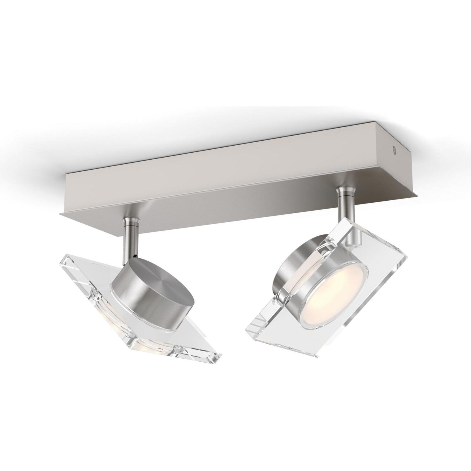 Philips, Wandleuchte + Deckenleuchte, myLiving Golygon LED Deckenleuchte WarmGlow dimmbar 2x45W Warm