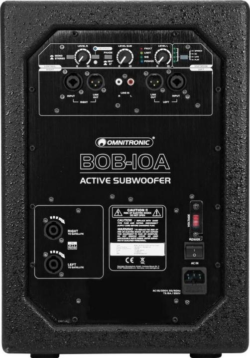 Produktbild Omnitronic Bob-10A (Aktiv, 3x 300 W)