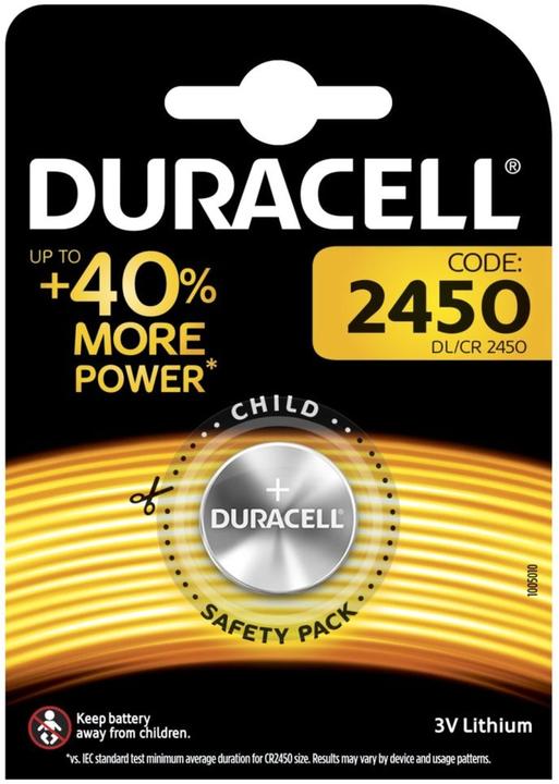 Actual product image Duracell Electronics 2450 (1 pcs., CR2450, 485 mAh)