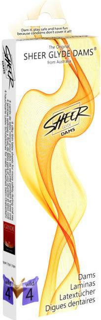 Productafbeelding Glyde - Dammen Lamellen Latex Orale Seks Wilde Bramen (4 Pcs.)